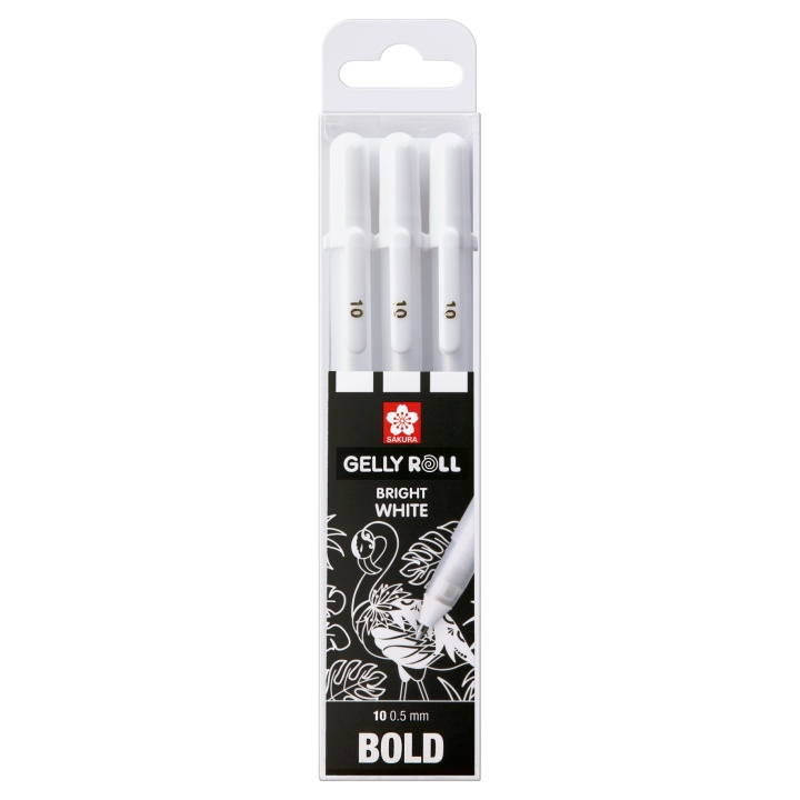 Gelly Roll Basic White 3-pakke Bold i gruppen Penner / Skrive / Gelpenner hos Pen Store (103537)