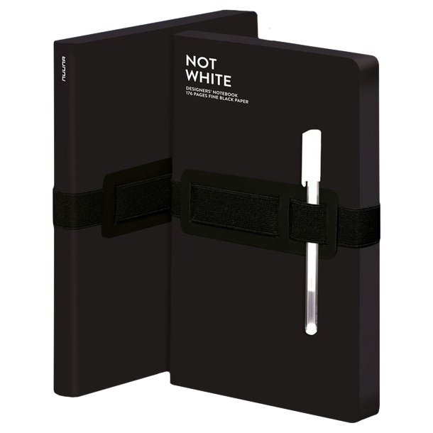 Notebook Not White L Light - Black i gruppen  Papir & Blokk / Skrive og ta notater / Notatbøker hos Pen Store (104881)