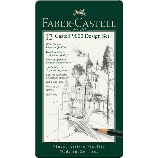 Blyant Castell 9000 Design Set i gruppen Penner / Skrive / Blyanter hos Pen Store (105056)