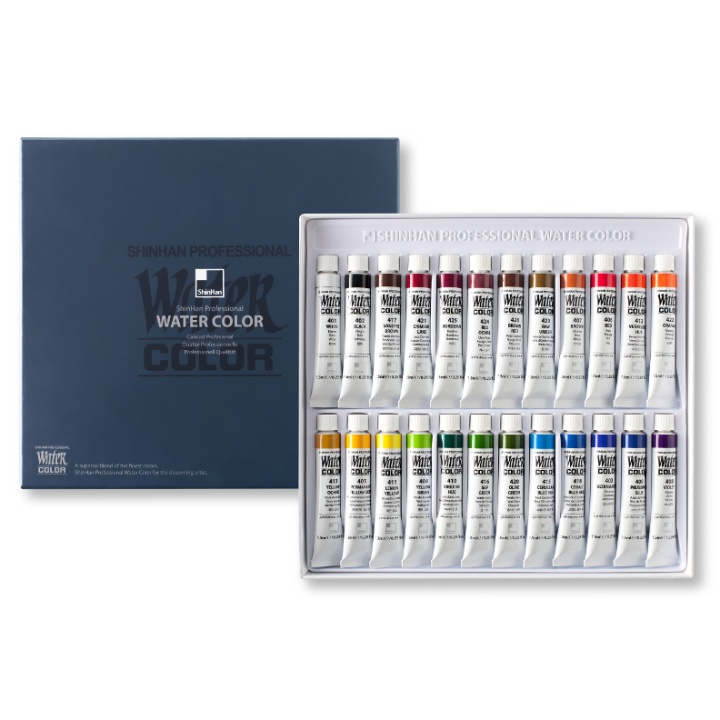 Water Colors PRO 24-set i gruppen Kunstnermateriell / Kunstnerfarge / Akvarellmaling hos Pen Store (107247)