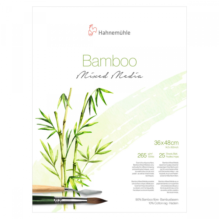 Mixed Media Bamboo 265g 36x48 cm i gruppen  Papir & Blokk / Artistblokk / Mixed media-blokk hos Pen Store (108084)