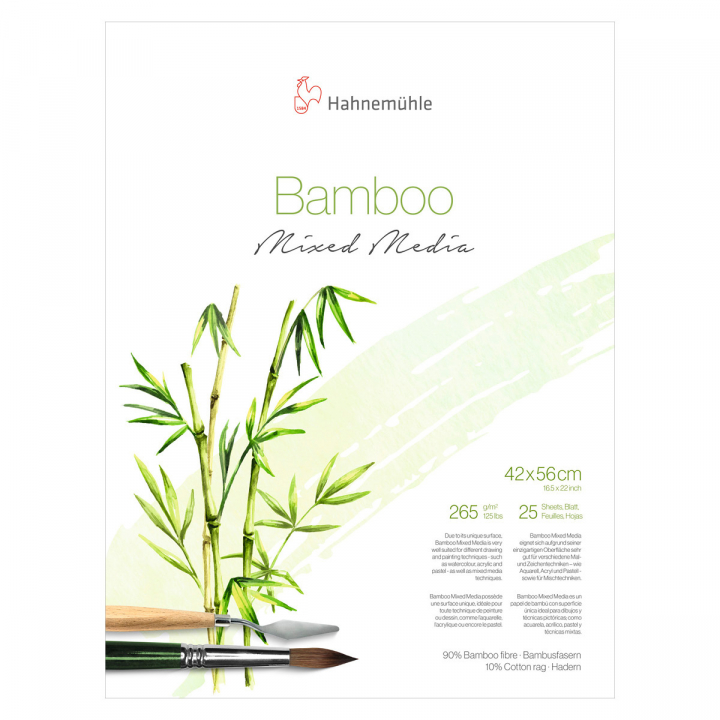Mixed Media Bamboo 265g 42x56 cm i gruppen  Papir & Blokk / Artistblokk / Mixed media-blokk hos Pen Store (108085)