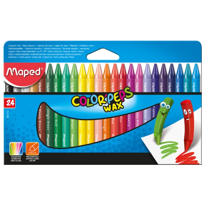 Color Peps 24 Wax Fargestifter i gruppen Kids / Barnepenner / Kritt for barn hos Pen Store (108773)