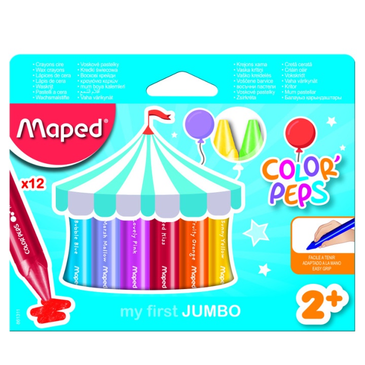 Color Peps Early Age 12 Wax Fargestifter Jumbo i gruppen Kids / Barnepenner / Kritt for barn hos Pen Store (108775)
