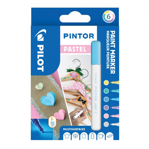 Pintor Fine 6-pakke Pastel i gruppen Penner / Kunstnerpenner / Illustrasjonmarkers hos Pen Store (109494)