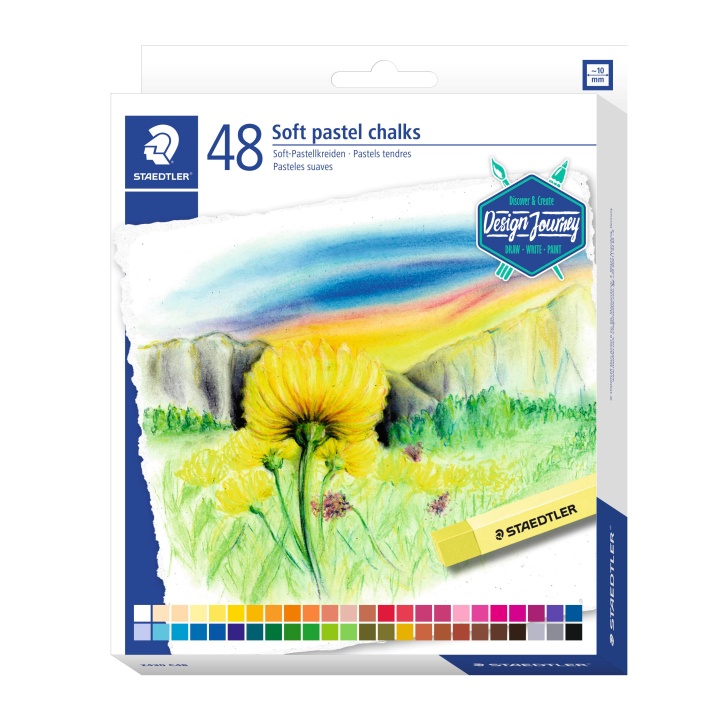 Karat Soft pastel chalk 48-set i gruppen Kunstnermateriell / Kritt og blyanter / Pastellkritt hos Pen Store (110976)