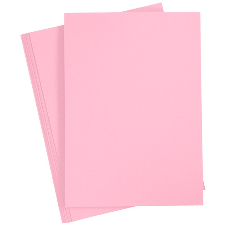 Farget papir Lys rosa A4 180g 20-pakke i gruppen Kids / Kul og læring / Papir og Tegneblokker hos Pen Store (130804)