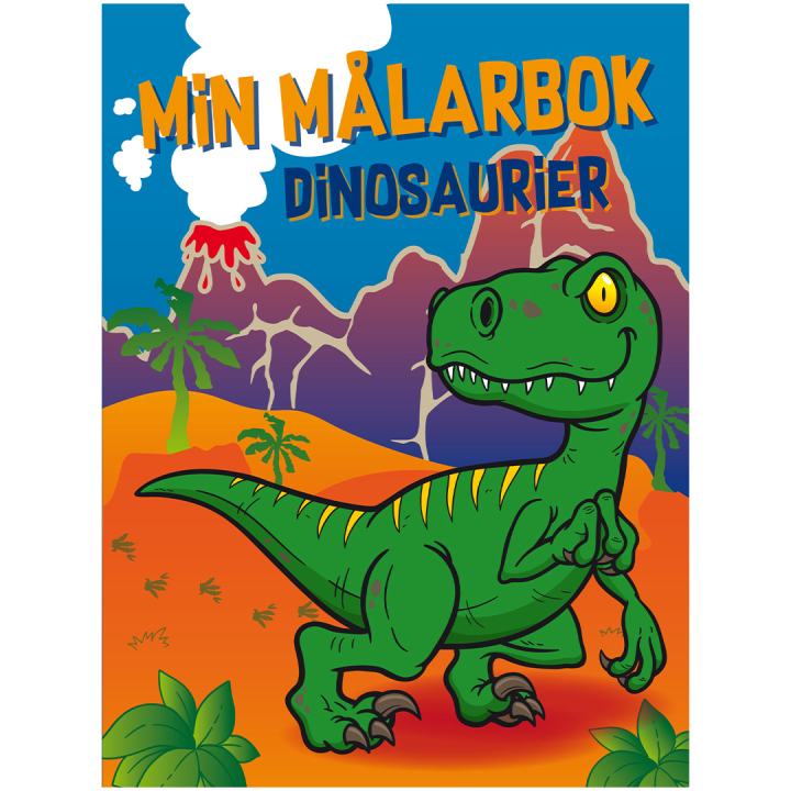Min Malebok Dinosaurier i gruppen Kids / Kul og læring / Fargeleggings- og håndverksbøker hos Pen Store (131367)
