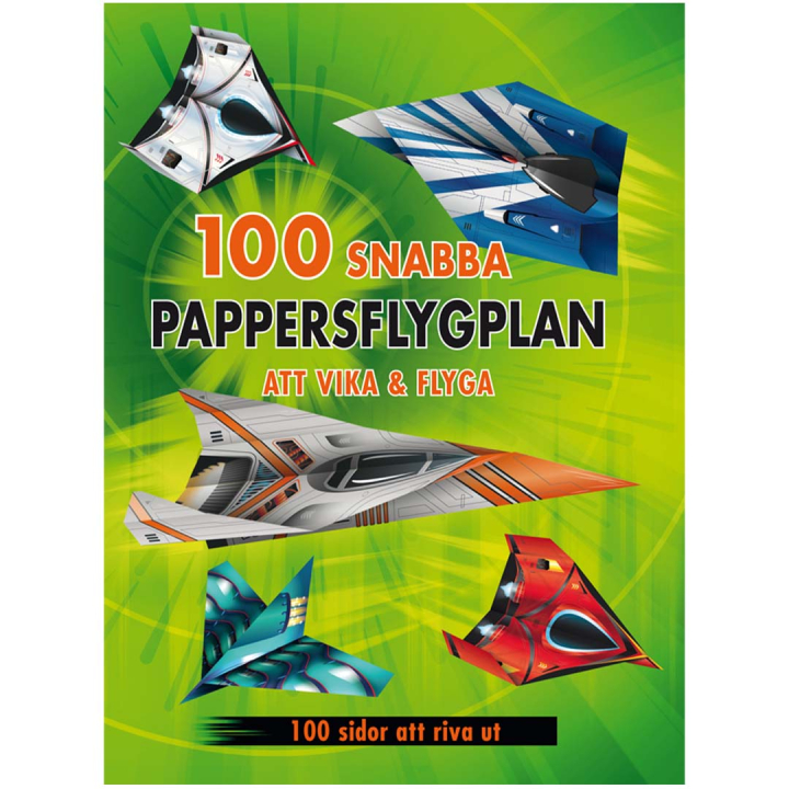 100 raske papirfly som skal brettes og flys i gruppen Kids / Kul og læring / Fargeleggings- og håndverksbøker hos Pen Store (131370)