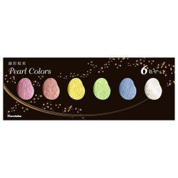 Gansai Tambi Akvarell 6-set Pearl Colors i gruppen Kunstnermateriell / Kunstnerfarge / Akvarellmaling hos Pen Store (101079)