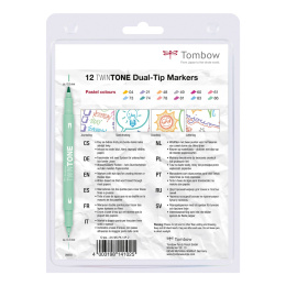 TwinTone Marker Pastel 12-pakke i gruppen Penner / Kunstnerpenner / Tusjpenner hos Pen Store (101104)