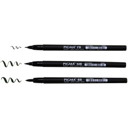 Pigma Brush Pen 3-set i gruppen Penner / Kunstnerpenner / Penselpenner hos Pen Store (103502)