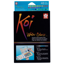 Koi Water Colors Sketch Box 48 i gruppen Kunstnermateriell / Kunstnerfarge / Akvarellmaling hos Pen Store (103506)