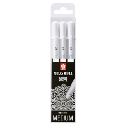 Gelly Roll Basic White 3-pakke Medium i gruppen Penner / Skrive / Gelpenner hos Pen Store (103536)