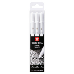 Gelly Roll Basic White 3-pakke i gruppen Penner / Skrive / Gelpenner hos Pen Store (103538)