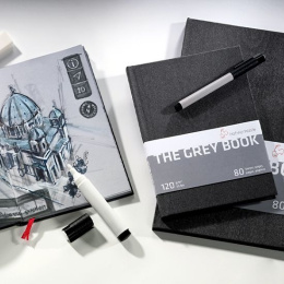 The Grey Book A4 i gruppen  Papir & Blokk / Artistblokk / Skissebøker hos Pen Store (106116)