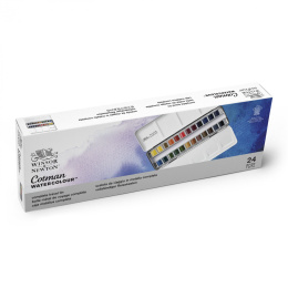 Cotman Water Colors Sketchers Metal Box i gruppen Kunstnermateriell / Kunstnerfarge / Akvarellmaling hos Pen Store (107244)