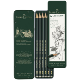 Pencil Castell 9000 6-set i gruppen Penner / Skrive / Blyanter hos Pen Store (109013)