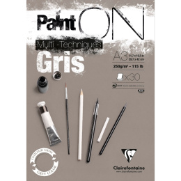 Paint'ON Multi-Techniques Gris A3 i gruppen  Papir & Blokk / Artistblokk / Mixed media-blokk hos Pen Store (110415)