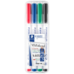 4-pakke Lumocolor Whiteboard Medium i gruppen Penner / Merking og kontor / Whiteboard tusjer hos Pen Store (110983)