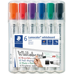 6-pakke Lumocolor Whiteboard vinklet spiss i gruppen Penner / Merking og kontor / Whiteboard tusjer hos Pen Store (111002)