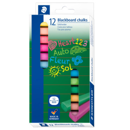 Colored Blackboard chalks 12-pakke i gruppen Kids / Barnepenner / Kritt for barn hos Pen Store (111016)