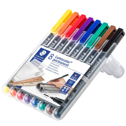 8-pakke Lumocolor permanent Medium i gruppen Penner / Merking og kontor / Merkepenner hos Pen Store (111074)