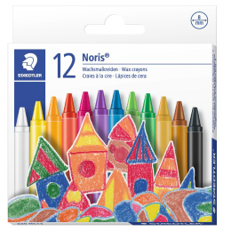 Noris Club wax Fargestifter 12-set i gruppen Kids / Barnepenner / Kritt for barn hos Pen Store (111080)