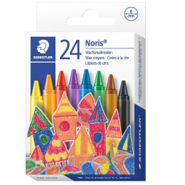 Noris Club wax Fargestifter 24-set i gruppen Penner / Kunstnerpenner / Akvarellblyanter hos Pen Store (111081)