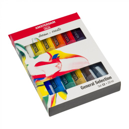 Akrylfarge Standard Set 12 x 20 ml i gruppen Kunstnermateriell / Kunstnerfarge / Akrylmaling hos Pen Store (111757)