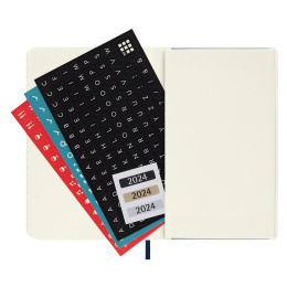 Kalender 18M WeekNote Soft Cover Pocket Mørkeblå i gruppen  Papir & Blokk / Kalendere / 18 md kalendere hos Pen Store (129877)