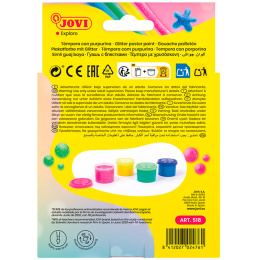 Gouachefarge 4x35 ml Glitterfarger (3 år+) i gruppen Kids / Barnehåndverk og maling / Maling for barn hos Pen Store (131141)