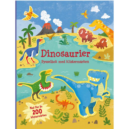 Hobbybok med klistremerker Dinosaurer i gruppen Kids / Kul og læring / Fargeleggings- og håndverksbøker hos Pen Store (131360)
